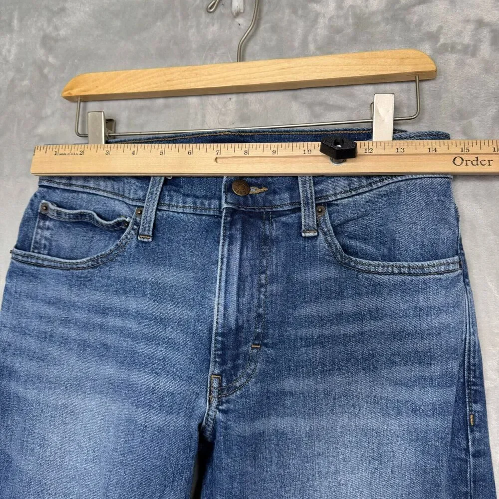 J. Crew Flex Jean Mens 29*32 Straight Medium Wash AZ850 Cotton Stretch Pockets